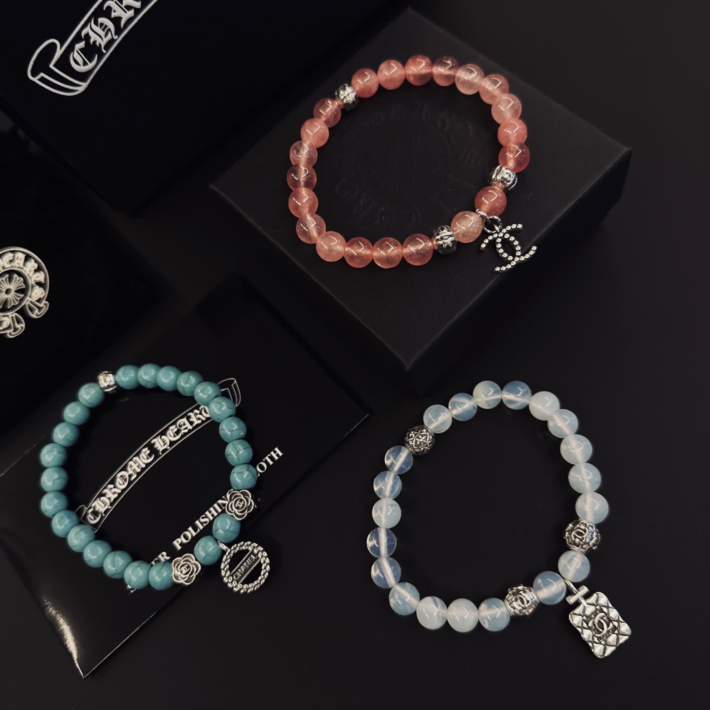 Chrome Hearts Chromeharts Beaded Bracelet Set